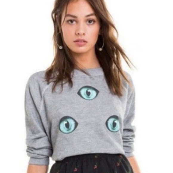Wildfox Tops - Wildfox Three Eyes Sweatshirt